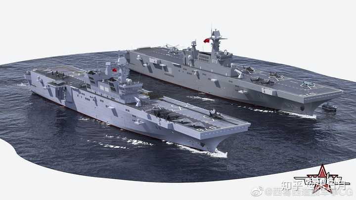中国海军的骄傲，075与071型两栖攻击舰，中国海军的骄傲，两栖攻击舰075与071型亮相展实力