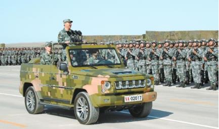 朱日和大阅兵中的检阅车，展现国家力量与荣耀，朱日和大阅兵检阅车，彰显国家力量与荣耀的载具