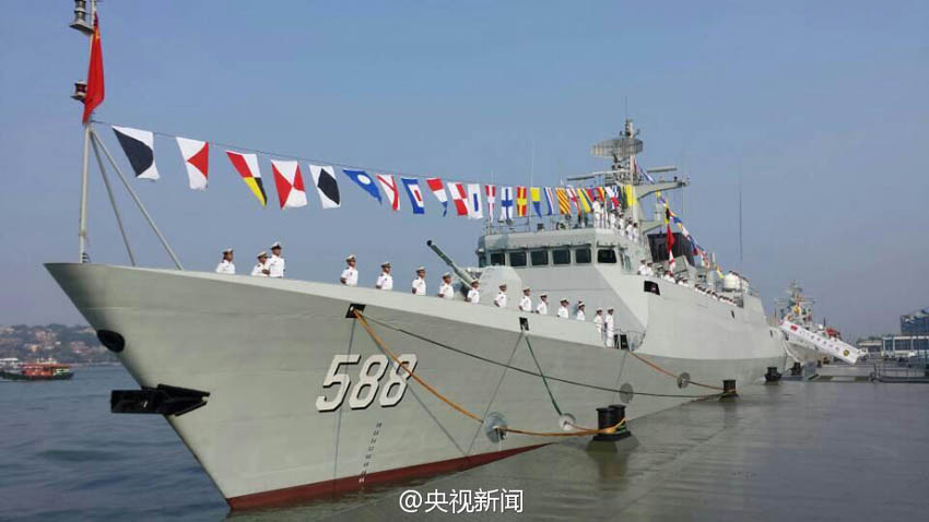 赣州舰入列，中国海军力量的崭新篇章，赣州舰入列，开启中国海军崭新篇章