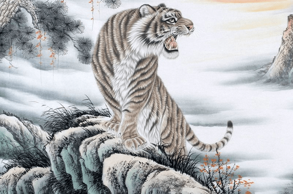 猛虎下山王中王，一生肖之传奇，猛虎下山，生肖传奇之王中王