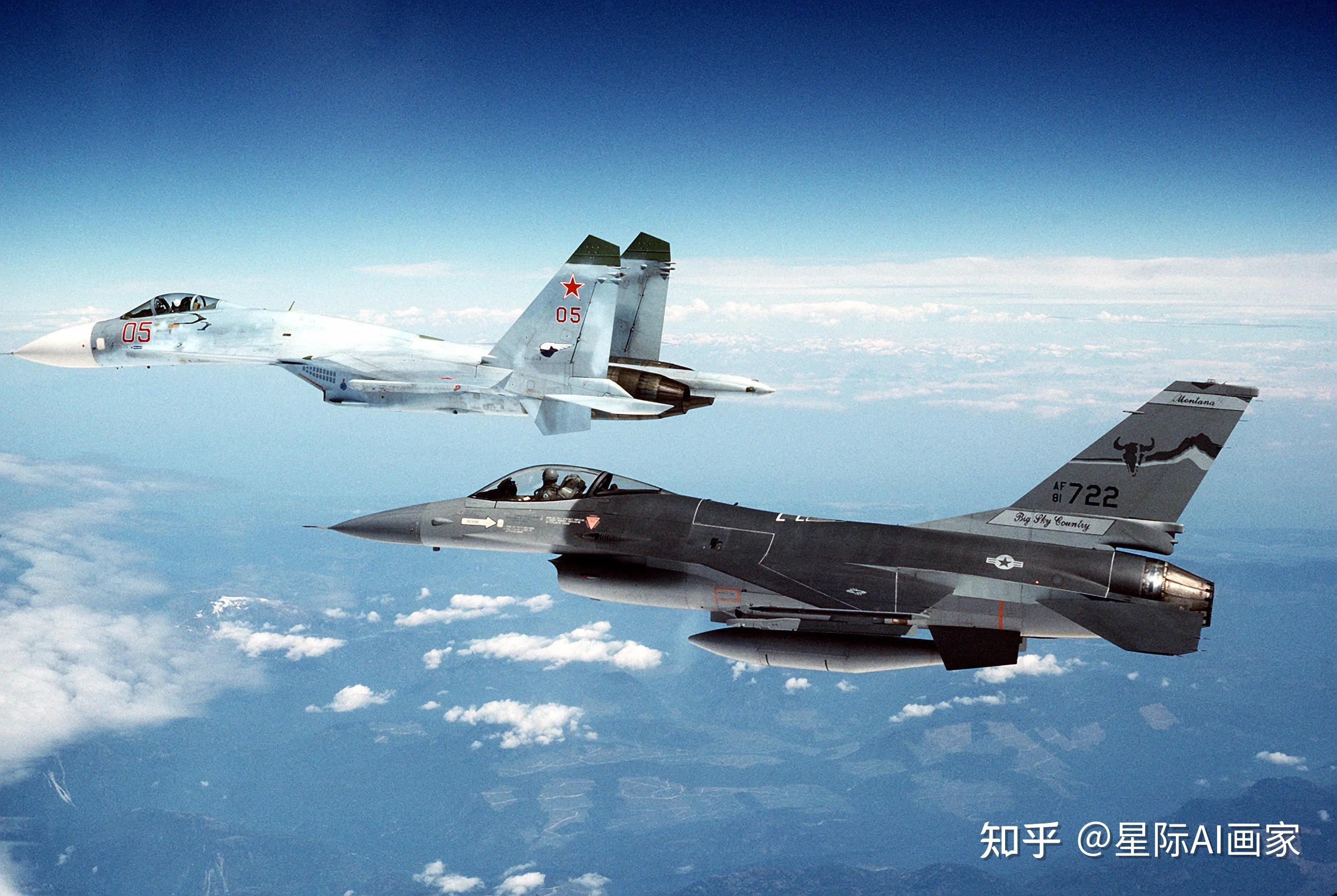 苏35与F16，哪个更厉害？，苏35与F16，性能对比，哪个更出色？