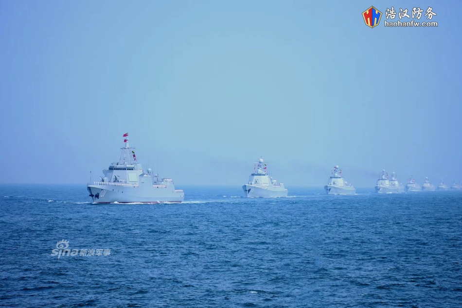 中国海军海上阅兵图片，展现大国海军风采，中国海军海上阅兵图片，展现大国海军雄姿风采