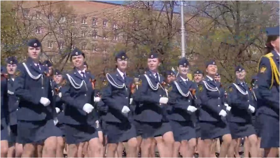 俄罗斯女兵阅兵仪式视频，展现力量与荣耀，俄罗斯女兵阅兵仪式，力量与荣耀的展现