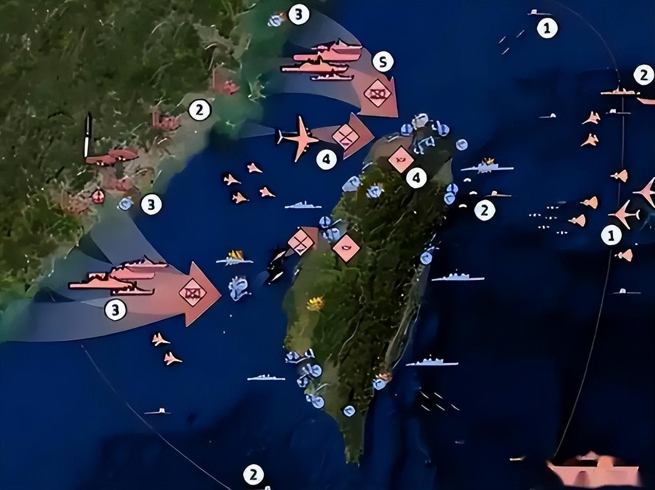 台海态势图，复杂多变的局势与多维度的解析，台海态势图，复杂局势解析与多维度透视