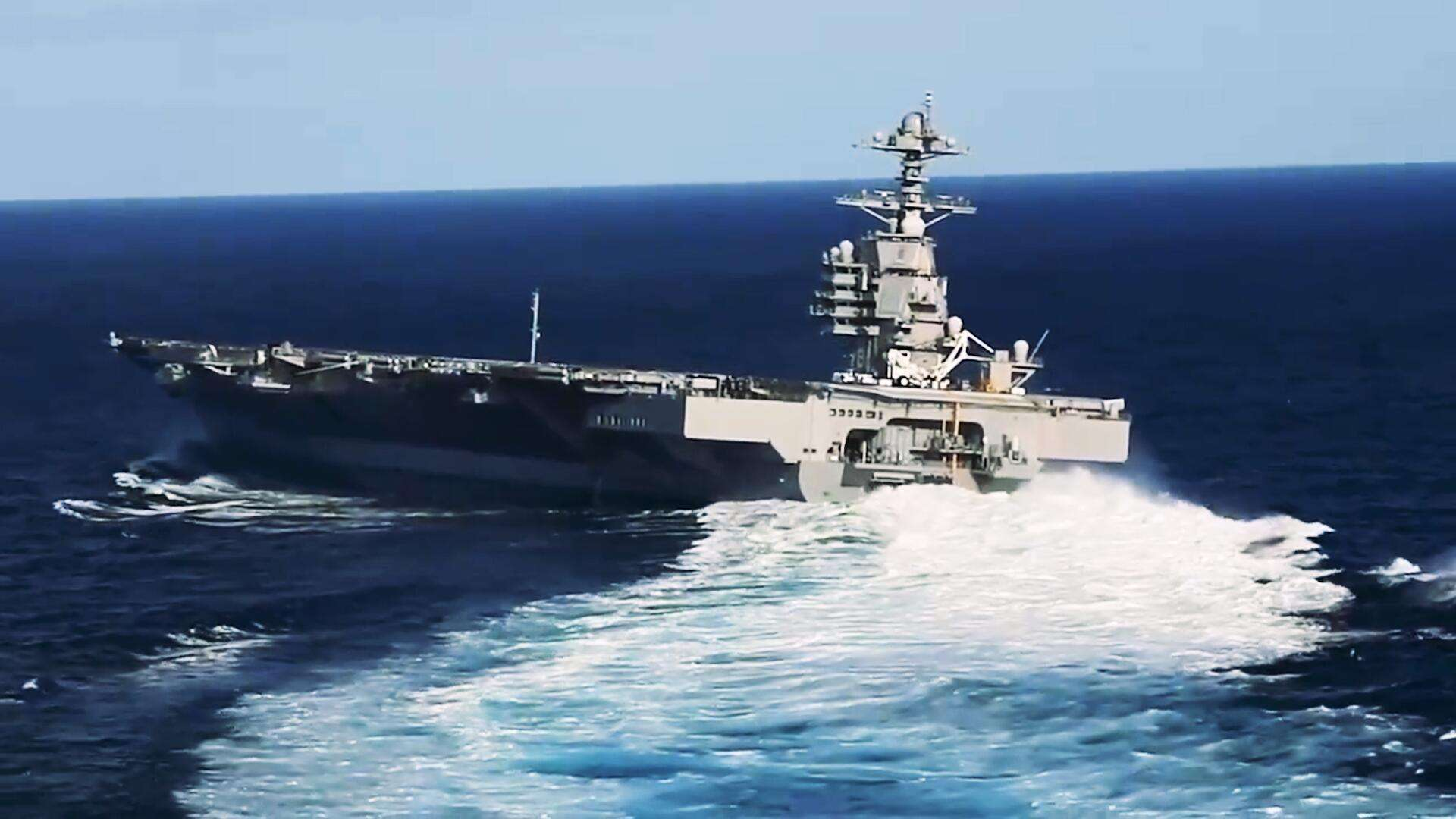 美国福特航母最新消息，引领新时代的海上巨无霸，美国福特级航母，引领新时代的海上巨无霸